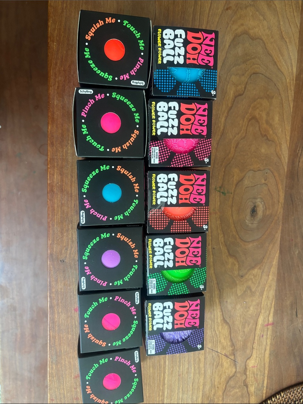 NWT Nee Doh - Brand New unopened set of 10 Nee Doh5 Fuzz Balls, 5 Groovy Globs - Picture 4 of 5